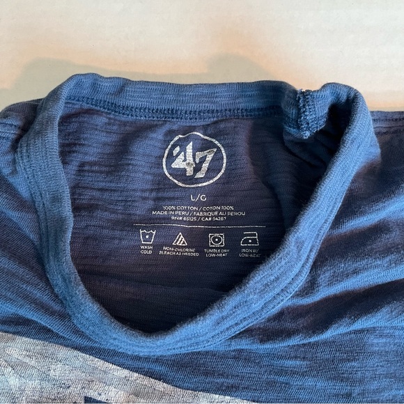 Chicago Cubs T-Shirt L Blue 2016 W Series DISTRESSED 1-Side FADES Cotton Scrumm - Picture 2 of 4